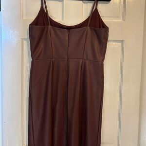 Steve Madden Strapless Brown Dress